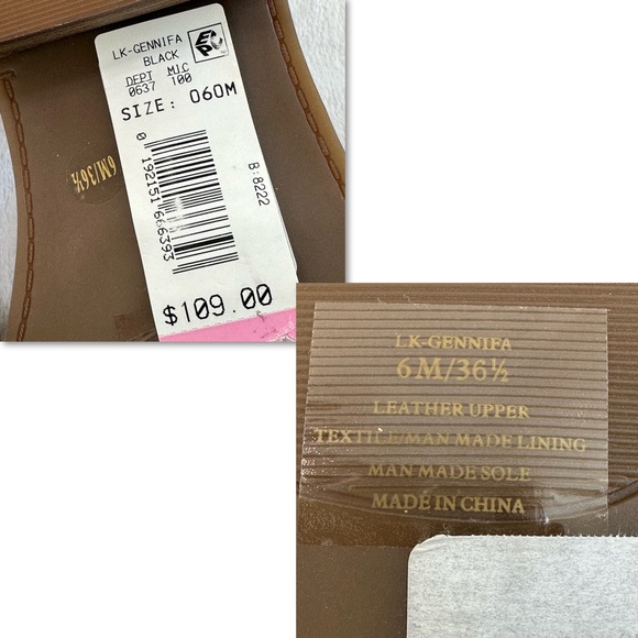 Lucky Brand Gennifa Black Leather Cutout Pump Size 6M - Picture 16 of 16